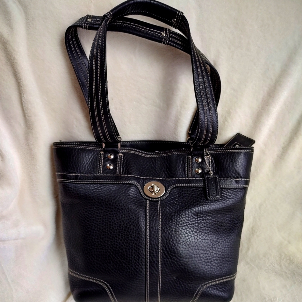Genuine Coach black leather purse